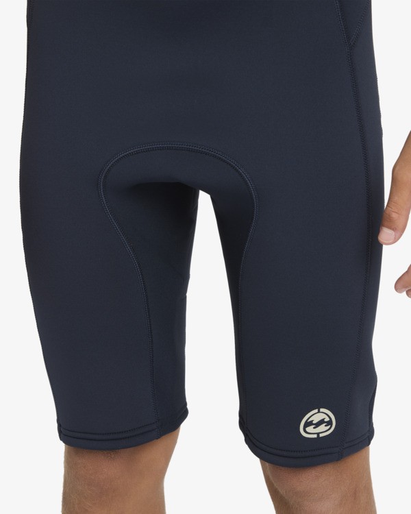 5 2/2mm Absolute - Traje de surf de primavera con manga corta y cremallera posterior para chicos 6-16 Azul 24CW251601 Billabong