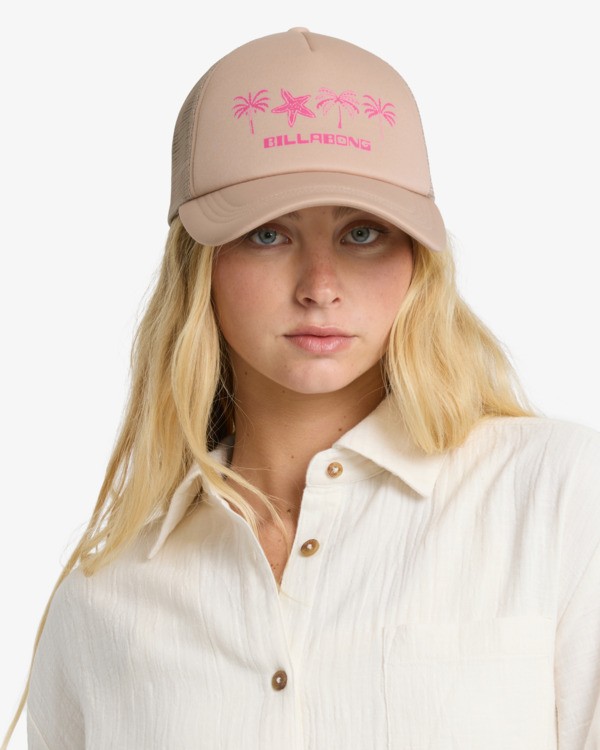 2 Across Waves - Trucker Cap for Women Beige 24E551502 Billabong