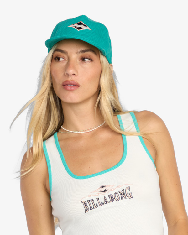 2 Grandpa - Cap aus Kord für Frauen Blau 24E552502 Billabong
