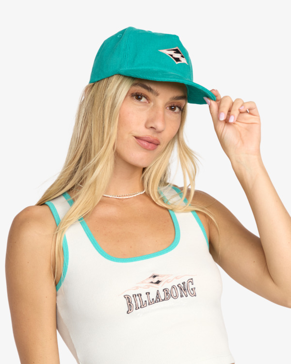3 Grandpa - Cap aus Kord für Frauen Blau 24E552502 Billabong