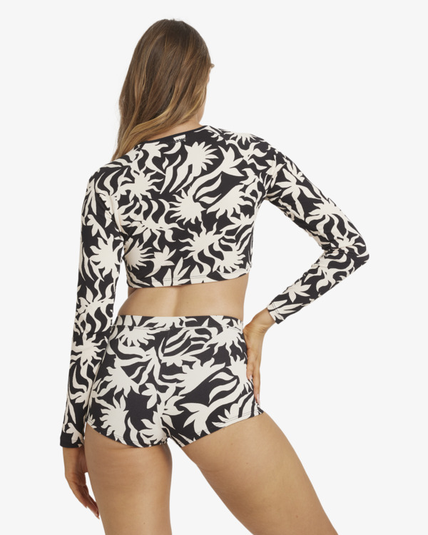 2 By My Side Crop - Rash vest a maniche lunghe con taglio corto da Donna Black 24O034572 Billabong