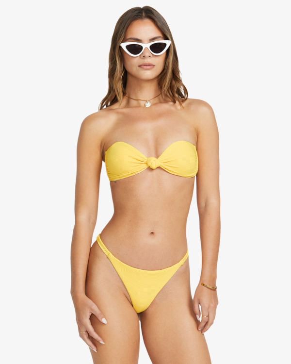 0 Tanlines Lola - Medium Coverage Bikini Top for Women Yellow 24O121506 Billabong