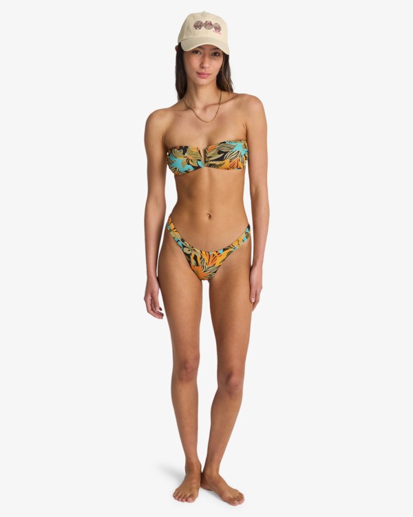 3 Des Tropiques - Top de bikini Bandeau para mujer Azul 24O121600 Billabong