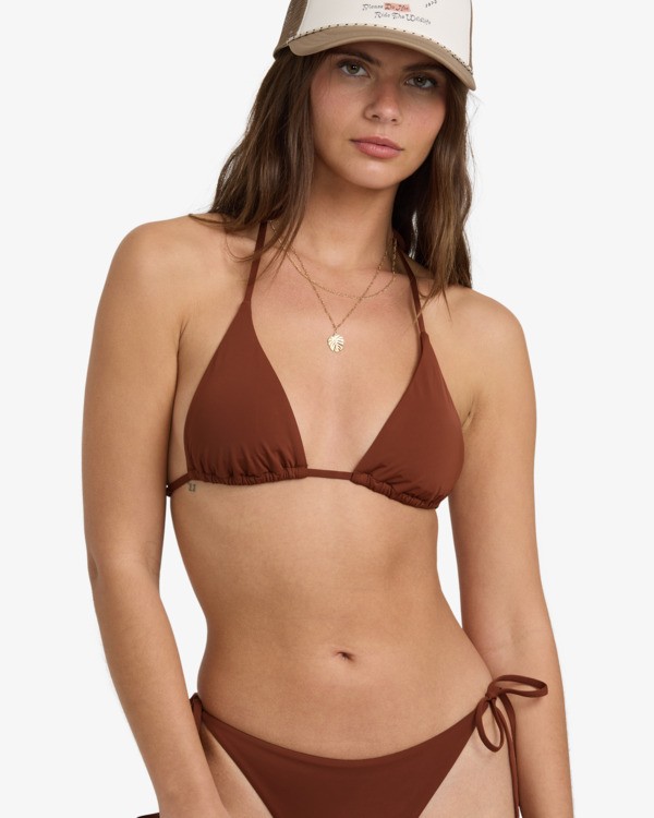 1 Sol Searcher Multi Tri- Triangle-Bikinioberteil für Frauen Braun 24O141502 Billabong