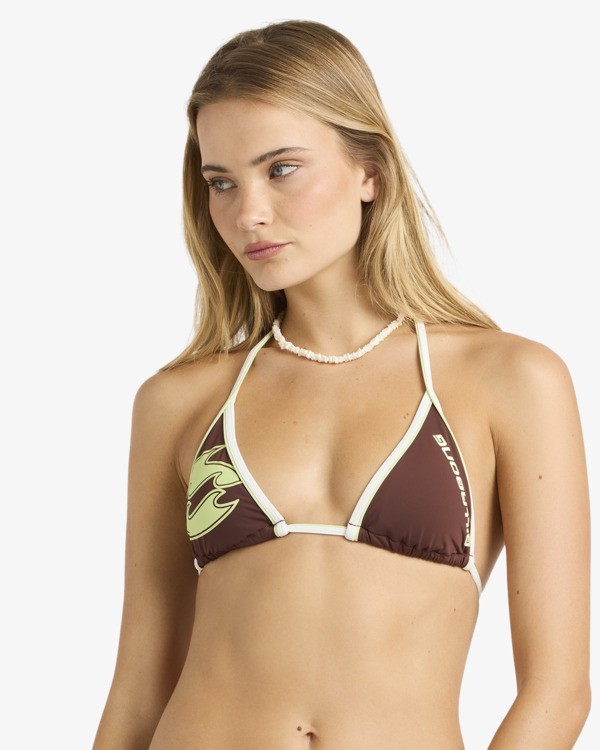 2 Supalove - Triangle-Bikinioberteil f&uuml;r Frauen Rot 24O141670 Billabong