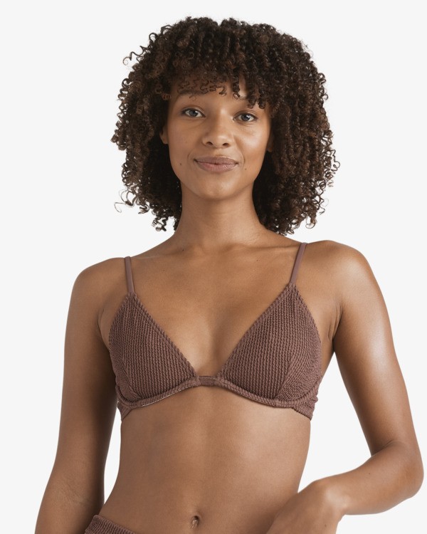 1 Summer Hi Reese Uwire - Underwired Bikini Top for Women Brown 24O153578 Billabong