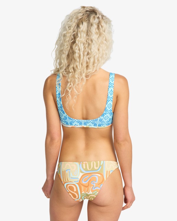 4 Le Surf Rev Ava - Reversible Tank Bikini Top for Women Orange 24O171604 Billabong