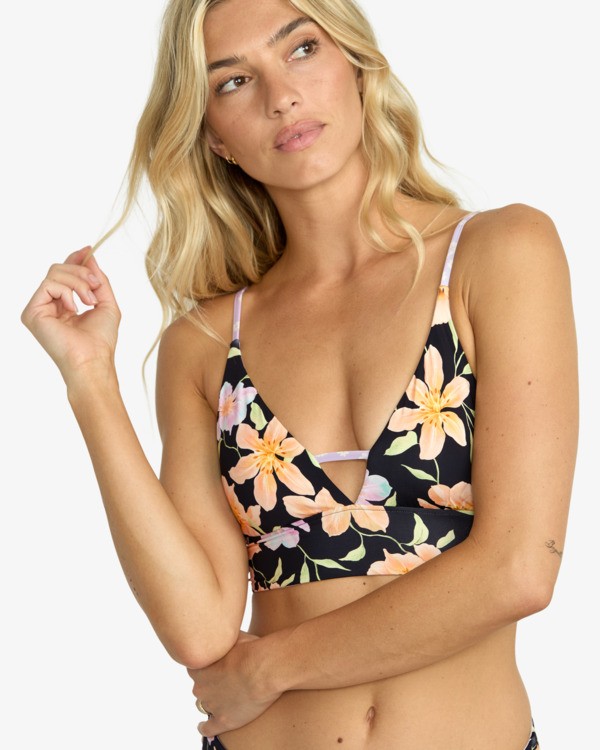 4 Twin Sol Rev V Neck - V-Neck Bikini Top for Women Multi 24O172505 Billabong