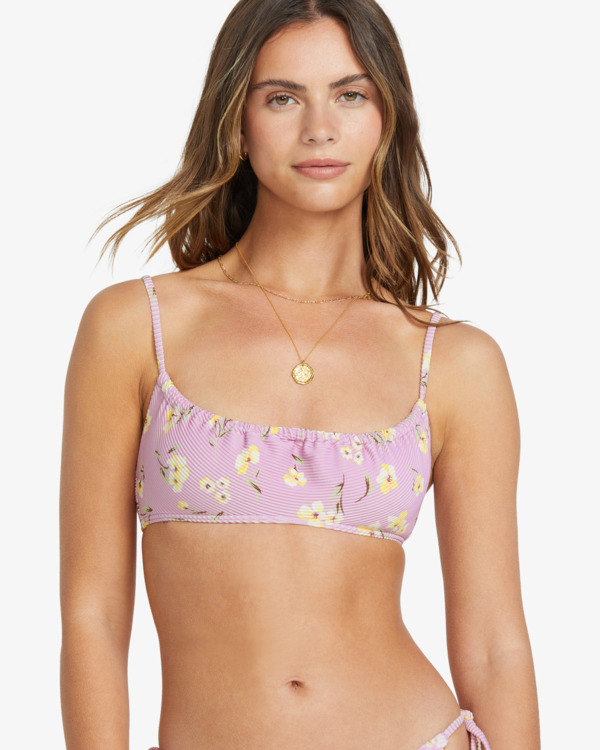 5 Peaceful Petals - Bikinioberteil mit voller Bedeckung für Frauen Violett 24O181507 Billabong