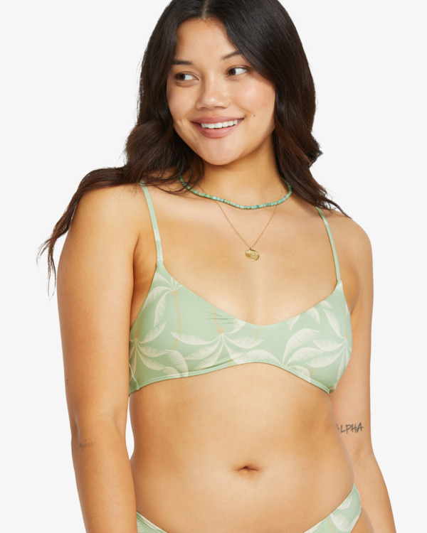 4 Gone Tropic - Top de bikini de cobertura media para Mujer Verde 24O181508 Billabong