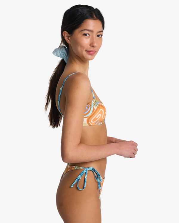 3 Le Surf Rev Mila - Reversible Bralette Bikini Top for Women Orange 24O181603 Billabong