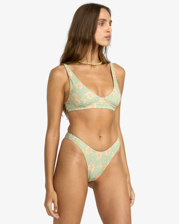 3 More To Sea Cami - Plunge Bikini Top for Women Verde 24O192505 Billabong