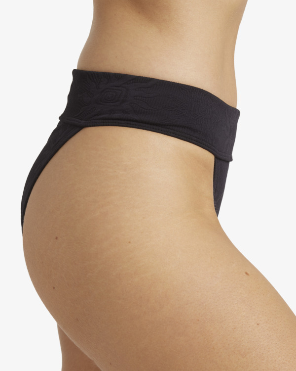 8 Laura Twisted Sun Aruba - Mutandina Bikini a Gamba Alta da Donna Black 24O204500 Billabong