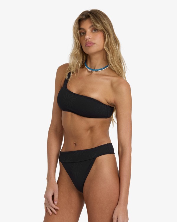 6 Laura Twisted Sun Aruba - Mutandina Bikini a Gamba Alta da Donna Black 24O204500 Billabong