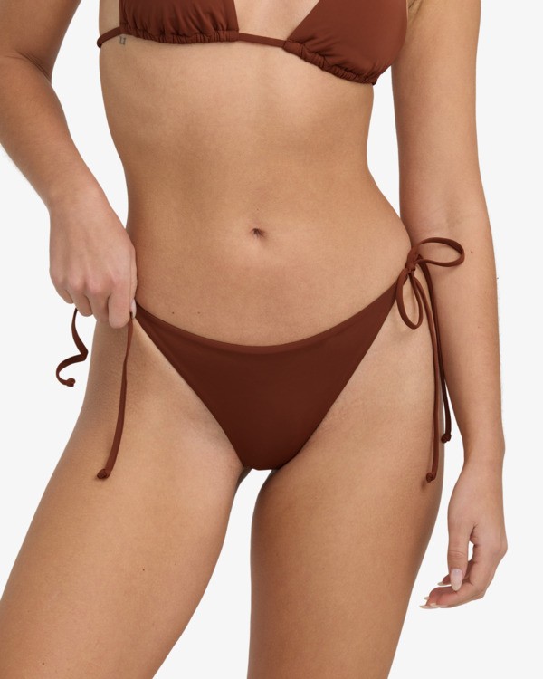 2 Sol Searcher Tie Side - Bas de bikini échancré pour Femme Marron 24O231502 Billabong