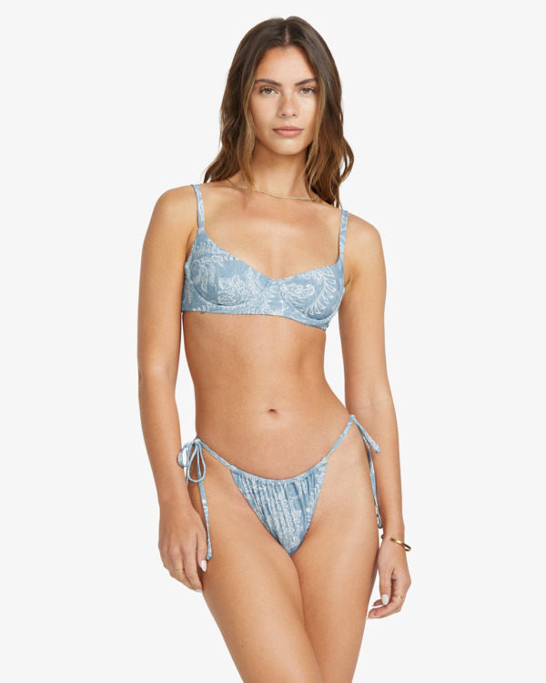 1 Trippin Tides - Braguita de bikini de cobertura reveladora para Mujer Azul 24O231525 Billabong