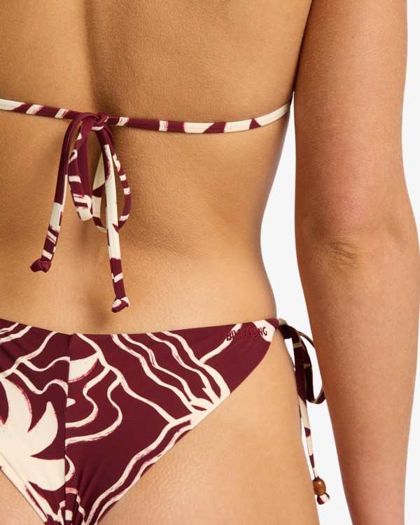 3 Sol Playa - Skimpy Bikini Bottoms for Women Red 24O231613 Billabong