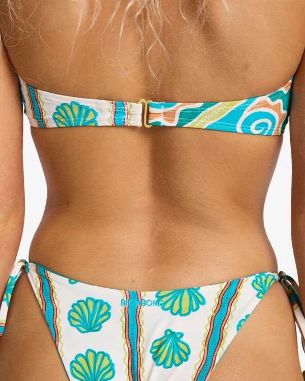 7 Salty Waves - Bas de bikini &eacute;chancr&eacute; r&eacute;versible pour Femme Blanc 24O231616 Billabong