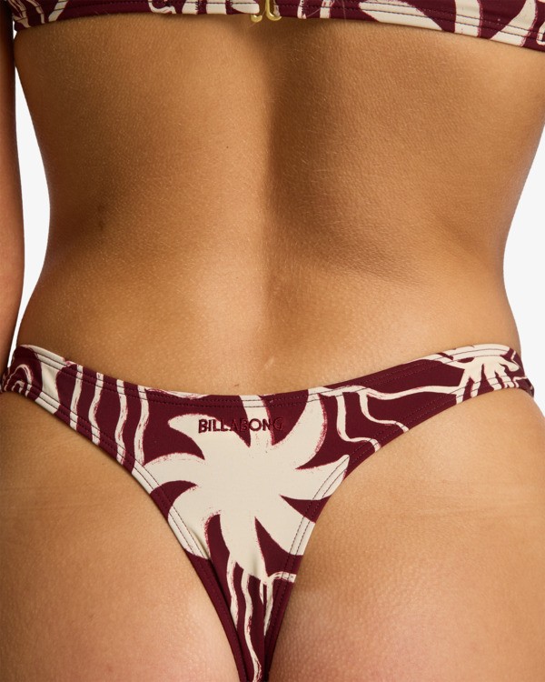 3 Sol Playa Sunni - Skimpy Bikini Bottoms for Women Red 24O251603 Billabong