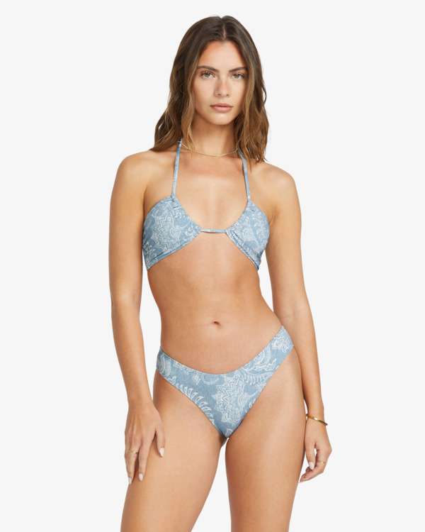 2 Trippin Tides - Braguita de Bikini de Cobertura Media para Mujer Azul 24O281515 Billabong