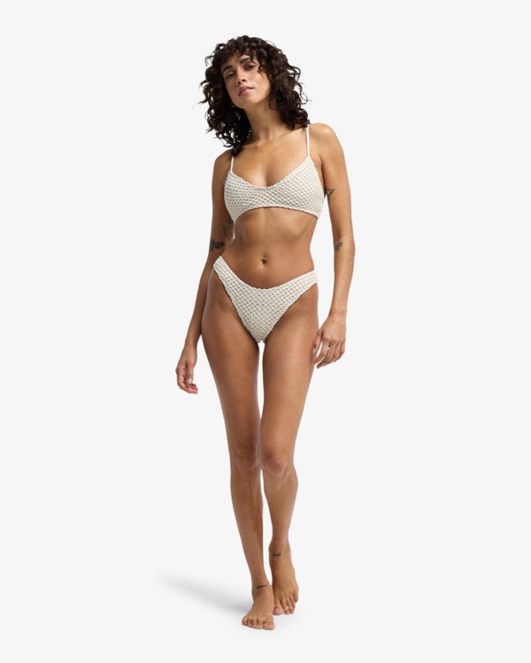 1 Twisted Tides Hike - Mutandina bikini con copertura succinta da Donna White 24O281601 Billabong