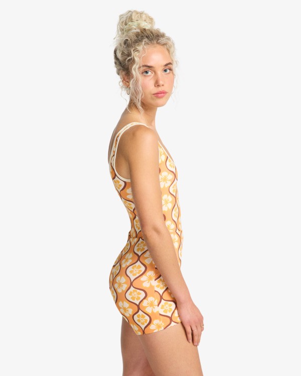 4 Sol Groove - Retro-Surf-Badeanzug f&uuml;r Frauen Orange 24O301606 Billabong