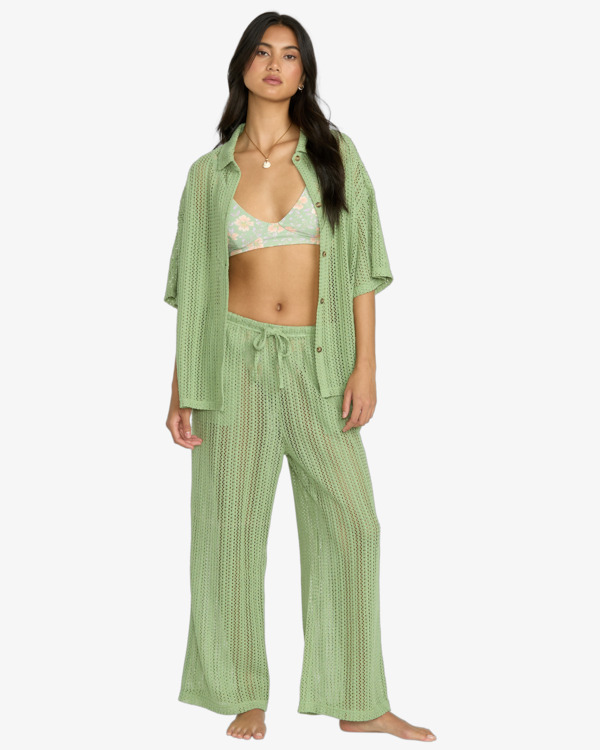 1 Largo - Beach Overshirt for Women Green 24O601513 Billabong
