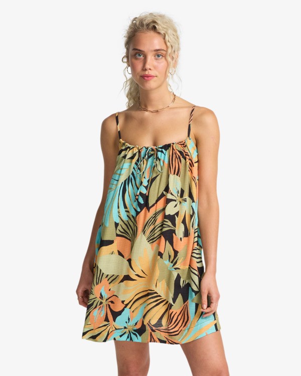 0 Beach Song Printed Mini - Strandkleid f&uuml;r Frauen Blau 24O601603 Billabong