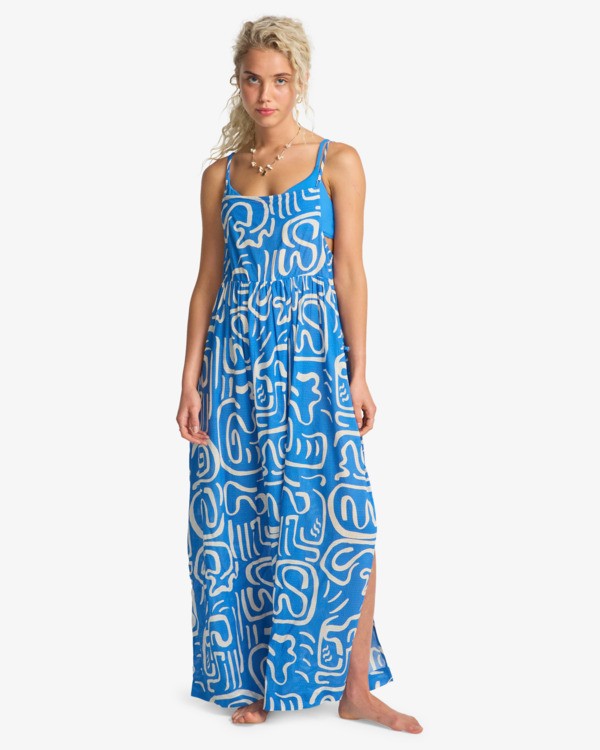 1 Juno Maxi - Strandkleid f&uuml;r Frauen Blau 24O601610 Billabong