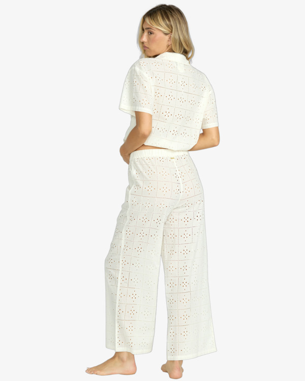 3 Eyelet Crush - Beach Pants for Women Blanco 24O602504 Billabong
