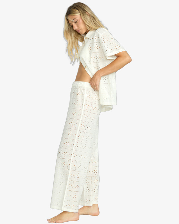 4 Eyelet Crush - Beach Pants for Women Blanco 24O602504 Billabong