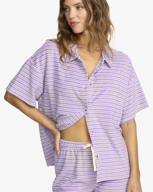 5 Josie Stripe - Strandshirt für Frauen Violett 24O603500 Billabong