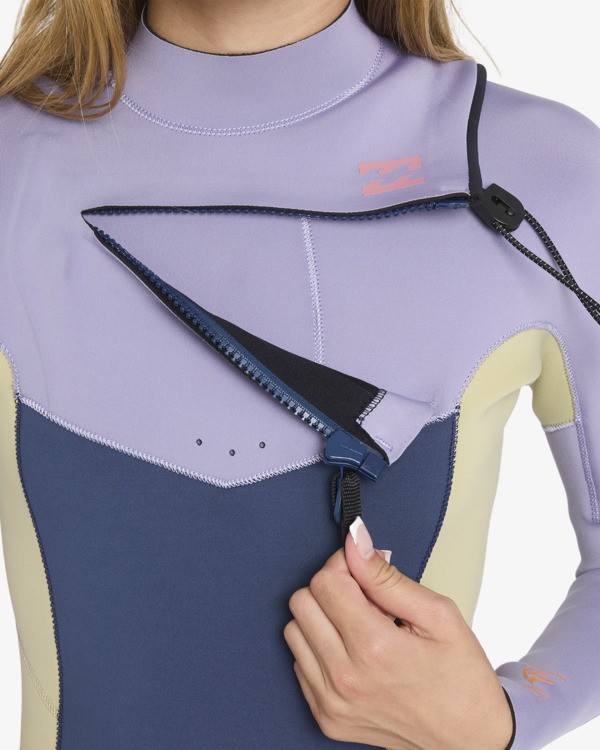 9 3/2mmn Synergy Natural - Chest Zip Wetsuit for Girls 8-16 Red 24RW193503 Billabong