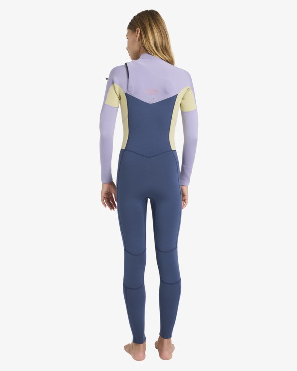 2 4/3mm Synergy Natural - Wetsuit met een Borstrits voor Meisjes 8-16 Red 24RW193504 Billabong