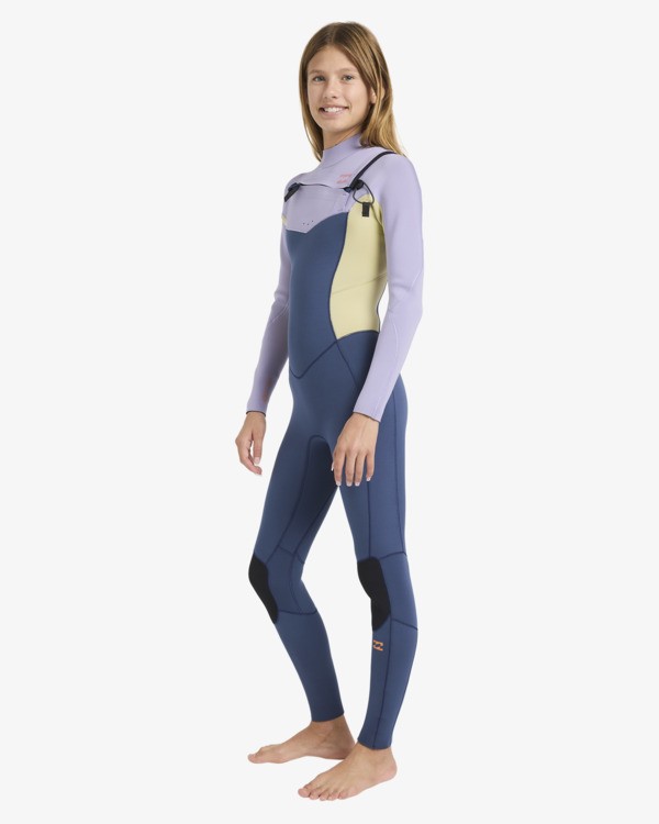 1 4/3mm Synergy Natural - Wetsuit met een Borstrits voor Meisjes 8-16 Red 24RW193504 Billabong