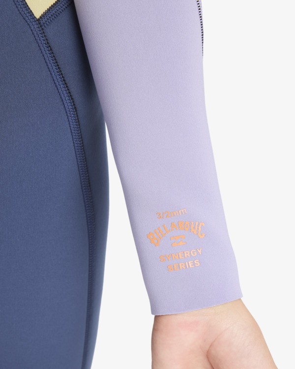 5 3/2mmn Synergy - Wetsuit met een Achterrits voor Meisjes 8-16 Red 24RW251602 Billabong