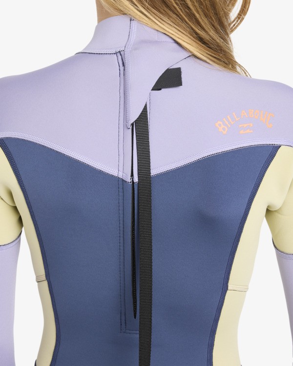6 3/2mmn Synergy - Wetsuit met een Achterrits voor Meisjes 8-16 Red 24RW251602 Billabong
