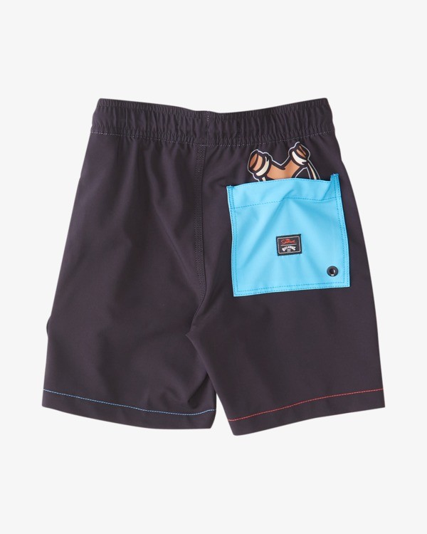 1 Simpsons Slingshot - Board Shorts for Toddler Boys 2 - 7 Black A2LB02BIW0 Billabong