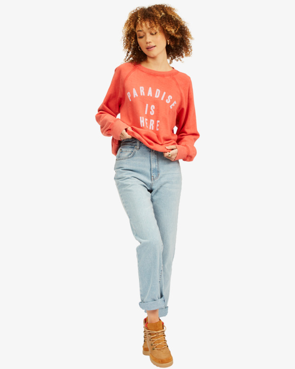 2 Keep Tryin'  - Sudadera para Mujer Rojo A3FL06BIW0 Billabong