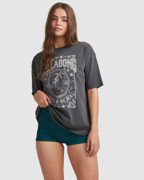 0 Feel Real - Camiseta Boyfriend para Mujer Negro A3SS13BIW0 Billabong