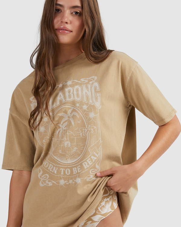 6 Feel Real - Boyfriend T-Shirt for Women  A3SS13BIW0 Billabong
