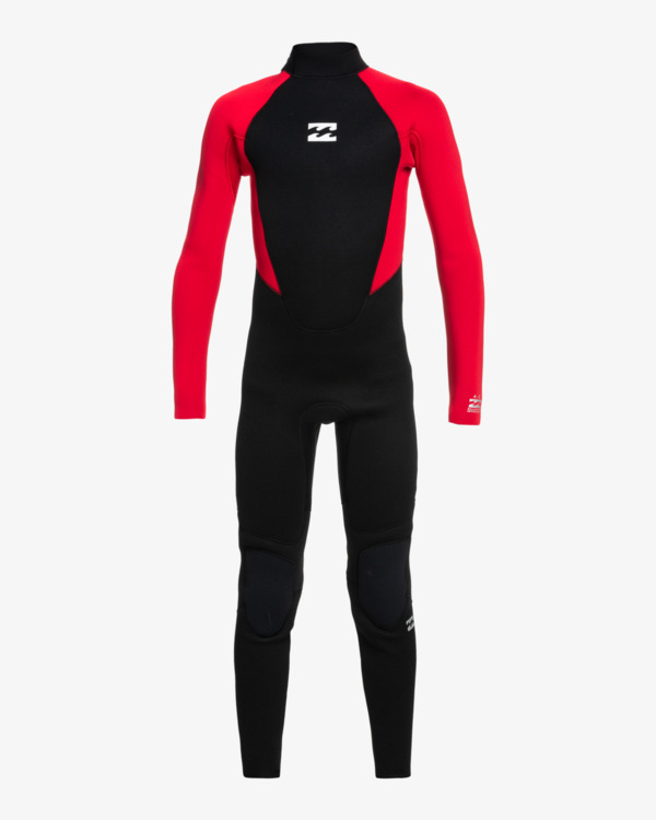 0 4/3mm Intruder - Back Zip Wetsuit for Boys 8-16 Red ABBW100139 Billabong