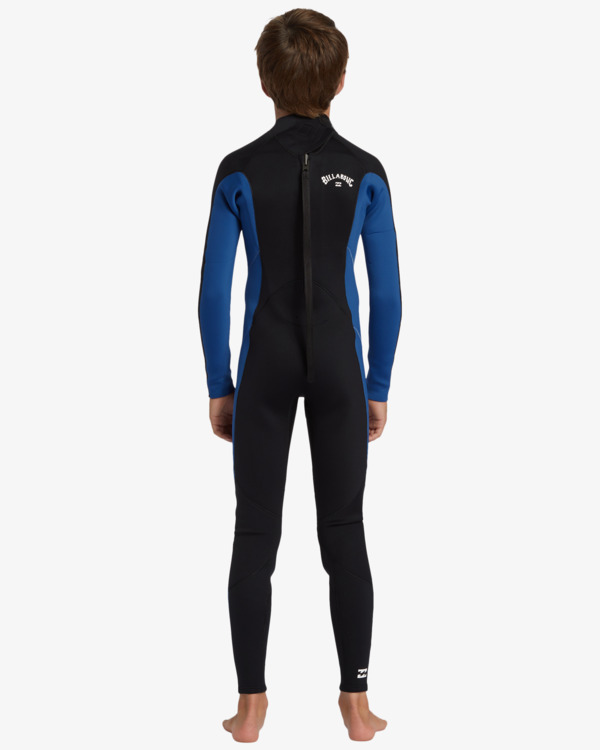 2 4/3mm Foil  suit - Back Zip Wetsuit for Boys 6-16 Blue ABBW100143 Billabong