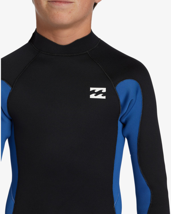 3 4/3mm Foil - Wetsuit met een Achterrits voor Jongens 8-16 Blue ABBW100143 Billabong