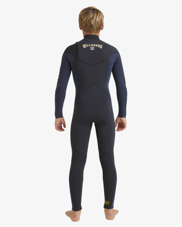 2 4/3mm Absolute Natural - Wetsuit met GBS en een Borstrits voor Jongens 8-16 Blue ABBW100151 Billabong