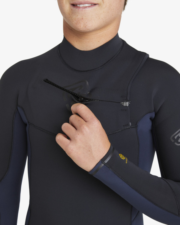 4 4/3mm Absolute Natural - Wetsuit met GBS en een Borstrits voor Jongens 8-16 Blue ABBW100151 Billabong