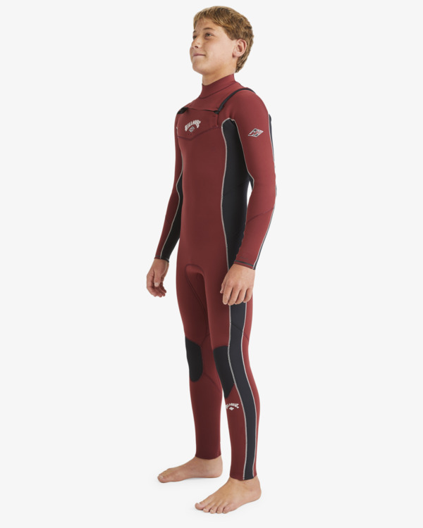 1 4/3mm Absolute Natural - Wetsuit met GBS en een Borstrits voor Jongens 8-16 Red ABBW100151 Billabong