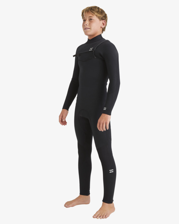 1 4/3mm Foil - Wetsuit met GBS en een Borstrits voor Jongens 6-16 Black ABBW100155 Billabong