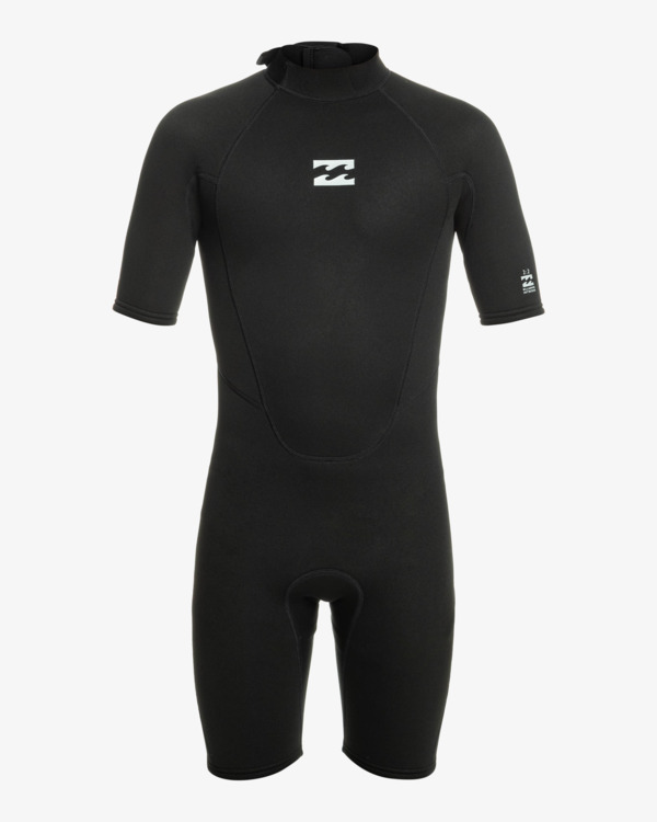 0 2/2mm Intruder - Back Zip Short Sleeve Spring Suit for Boys Black ABBW500111 Billabong