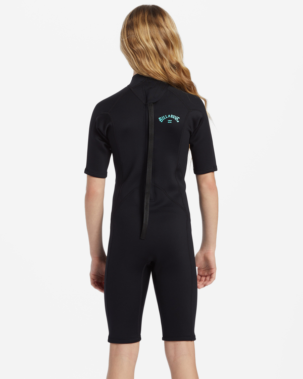 2 2mm Foil - Springsuit Back Zip manches courtes pour enfant 4-16 Noir ABBW500113 Billabong